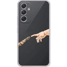 Manitoba Samsung Galaxy A24 Uyumlu Baskılı Yumuşak Silikon Şeffaf Telefon Kılıfı