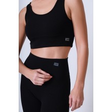 Aiza  Fitilli Siyah Bralet