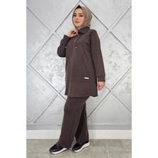 Pys Giyim Kadın Fermuar Detaylı Tesettür Takım