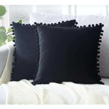 urfakent bilişim ve medya danışmanlık 2'li Ponponlu Kırlent Kılıf Seti 40 x 40