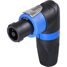 Motorobit Speakon Konnektör NL4FRX 90 Derece Erkek - 4 Pin