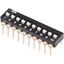 Motorobit 10-Pin Entegre Tip Dip Switch