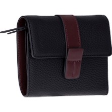 PLM Elba Hakiki Deri, El Yapımı Kadın Deri Cüzdan, Siyah