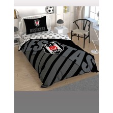 Taç Siyah Logo Lisanlı 5 Parça Tek Kişilik Uyku Seti