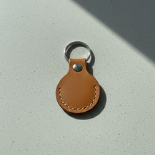 Koof Craft El Yapımı Hakiki Deri Airtag Kılıfı | Anahtarlık Halkalı | Şık & Dayanıklı Koruyucu