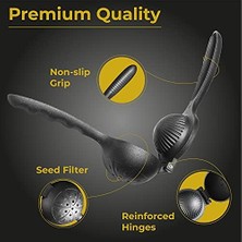 Storemax Limon Sıkacağı Metal Döküm Manuel Profesyonel Narenciye Portakal Pressi Çekirdek Filtreli Meyve Suyu