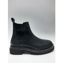 Luiz Paulo Hakiki Deri Bağcıksız Siyah Kışlık Erkek Bot C-86970043LPAULO