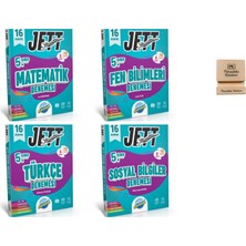 Ünlüler Karması 5. Sınıf Matematik Fen Türkçe ve Sosyal 4lü Branş Deneme Seti + Telefon Standı