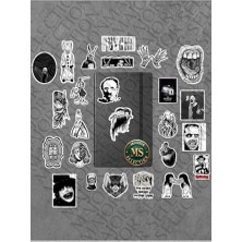 Storemax And Horror Paketi/bullet Journal Defter Çıkartma Ajanda Laptop Etiket