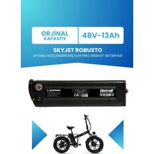 Electroll Skyjet Robusto Uyumlu 48V 13AH Güçlendirilmiş Elektrikli Bisiklet Bataryası