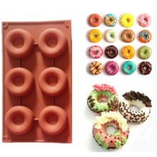 Storemax Silikon Kek Kalıbı 6'lı (Durumuna Göre Renklerde Farklılık Olabilir) Açık Kahverengi ECMELNM481