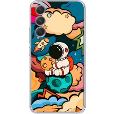 Manitoba Samsung Galaxy M14 Uyumlu Baskılı Yumuşak Silikon Şeffaf Telefon Kılıfı