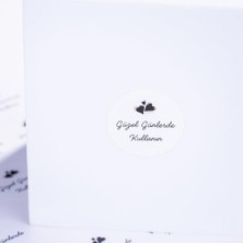 Storemax Güzel Günlerde Kullanın, Yazılı Sticker Seti, Kalpli, 525 Adet