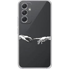 Manitoba Samsung Galaxy A35 Uyumlu Baskılı Yumuşak Silikon Şeffaf Telefon Kılıfı