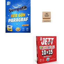 Ünlüler Karması Lgs 8. Sınıf Sempatik Hergün Paragraf Soru Bankası ve Branş Deneme + Telefon Standı