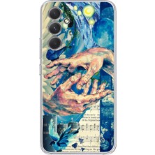 Manitoba Samsung Galaxy A55 Uyumlu Baskılı Yumuşak Silikon Şeffaf Telefon Kılıfı