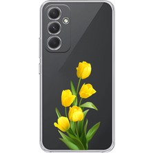 Manitoba Samsung Galaxy A55 Uyumlu Baskılı Yumuşak Silikon Şeffaf Telefon Kılıfı