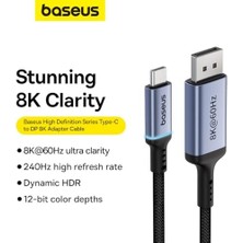 Storemax Definition Serisi Type-C To Dp 8k Adaptör Kablo, 2m, Siyah