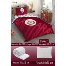 Taç Galatasaray Kırmızı Lisanlı 5 Parça Tek Kişilik Uyku Seti