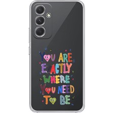 Manitoba Samsung Galaxy A25 Uyumlu Baskılı Yumuşak Silikon Şeffaf Telefon Kılıfı