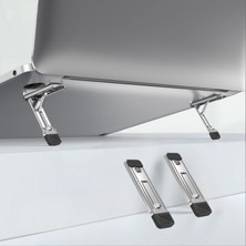 Storemax Cep Telefonu ve Dizüstü Bilgisayar Standı | Katlanabilir Ince Metal Braket | Taşınabilir, Ergonomik Laptop ve Telefon Standı | Masaüstü Çok Amaçlı Destek 1 Adet Ayak