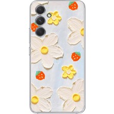 Manitoba Samsung Galaxy M14 Uyumlu Baskılı Yumuşak Silikon Şeffaf Telefon Kılıfı