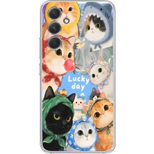 Manitoba Samsung Galaxy A56 Uyumlu Baskılı Yumuşak Silikon Şeffaf Telefon Kılıfı