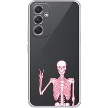 Manitoba Samsung Galaxy A26 Uyumlu Baskılı Yumuşak Silikon Şeffaf Telefon Kılıfı