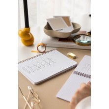 Storemax A5 Spiralli Karton Kapak Kareli Okul Defteri 80 Yaprak 2'li Set - Ders Programlı - Kırmızı