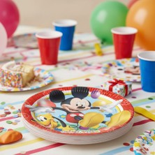 Dodomar 23 cm – Mickey Mouse Lisanslı Karton Tabak 8'li Doğum Günü Parti Tabağı