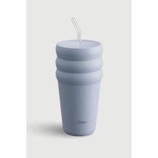 Storemax 3 Bubble Two-Cap Straw Tumbler Çelik Termos 600 ml Zen Blue ST-246