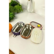 Storemax Içi Metal Kaşık Çatallı Beslenme Kutusu 1.3 Litre 2 Katlı VP-938, Çok Renkli