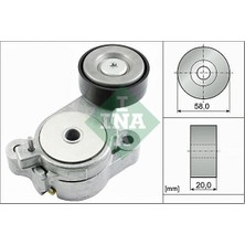 Ina 534039610 - Alternatör Gergi Rulmanı Golf5/6-Jetta-Passat-Scırocco-Tıguan-A3-Leon 1.4tsı 04-10 Blg-Bmy-Cava