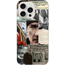 Manitoba Iphone 14 Pro Max Uyumlu Baskılı Yumuşak Silikon Şeffaf Telefon Kılıfı