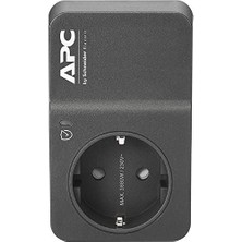 Storemax Apc Surge Protector PM1W-GR - Aşırı Gerilim Korumalı Priz Adaptörü (1 Schuko Fiş, Pc, Tv Vb. Için - Renk: Siyah)