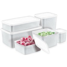 Storemax Life 6’lı Derin Dondurucu Saklama Kabı Seti – Hızlı Dondurma Için Uygun, Sızdırmaz Kapak ve -20°c’ye Dayanıklı (Beyaz)