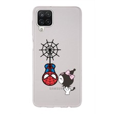 Manitoba Samsung Galaxy A12/M12 Uyumlu Baskılı Yumuşak Silikon Şeffaf Telefon Kılıfı