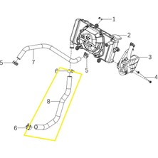 Qj SRK125S Radyatör Hortumu B