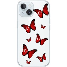 3gen Case Iphone 13-Iphone 14 Uyumlu Türk Sembolleri Desenli Şeffaf Silikon Kılıf Trk9