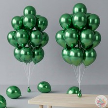 Joyane Metalik Yeşil Balon 20 Adet 11" 28CM Parti ve Doğum Günü Balonu