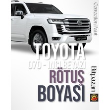 Flea Market Land Cruiser Uyumlu - 070 - Inci Beyaz Sedefli̇ Rötüş Boyası 25+25 ml Çift Şişe