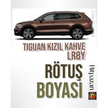 Flea Market Volkswagen Tıguan LR8Y Kızıl Kahve - Orjinal Rötuş Boyası 25ML Fırçalı Şişe Set