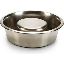 Mtxdpn Beeztees Köpek Yavaş Besleme Mama Kabı, Paslanmaz Çelik, 20CM