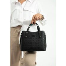 Just Polo Kadın Günlük Veya Özel Günlere Uygun Jp Aksesuarlı Lakos Ayarlanabilir Askılı Şık El & Omuz Çantası Ebat: 21 x 13 cm