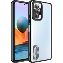 Kılıftech Xiaomi Redmi Note 10 Pro Kılıf Kamera Korumalı Logo Gösteren Zore Omega Kapak