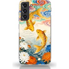 Manitoba Samsung Galaxy S22 Uyumlu Baskılı Yumuşak Silikon Şeffaf Telefon Kılıfı