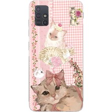 Manitoba Samsung Galaxy M31S Uyumlu Baskılı Yumuşak Silikon Şeffaf Telefon Kılıfı