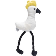 Matrixzn Beeztees Köpek Oyuncağı, Sesli, Papağan, Peluş, Beyaz, 42x19,5x6cm