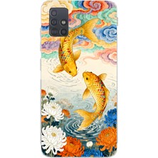 Manitoba Samsung Galaxy M31S Uyumlu Baskılı Yumuşak Silikon Şeffaf Telefon Kılıfı