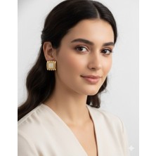 Sphere Jewelry Kare Luna Bijuteri Küpe